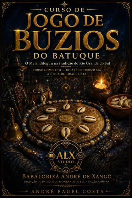 Capa do livro Curso de Jogo de Búzios do Batuque
